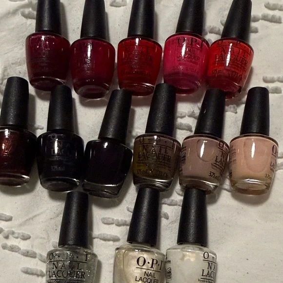 OPI Nail Polish Collection - Burgundy, Pink, Black, Nude, Silver, White - Picture 7 of 9